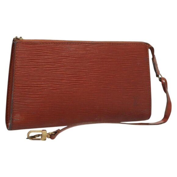 LOUIS VUITTON Epi Pochette Accessoires Pouch Vintage Brown - Picture 1 of 16